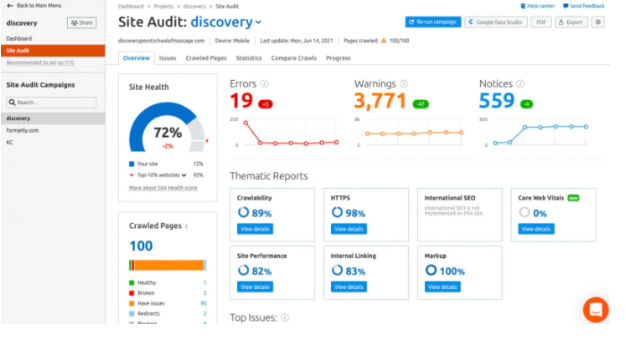 reinvent digital seo audit