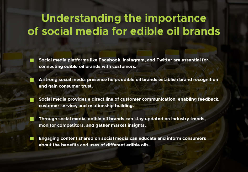 Understanding the importance of social media for edible oil brands